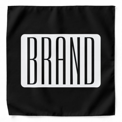 Modern Name or Editable Brand Name for Business  Bandana