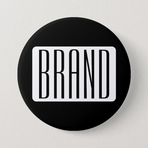 Modern Name or Editable Brand Name for Business  Button