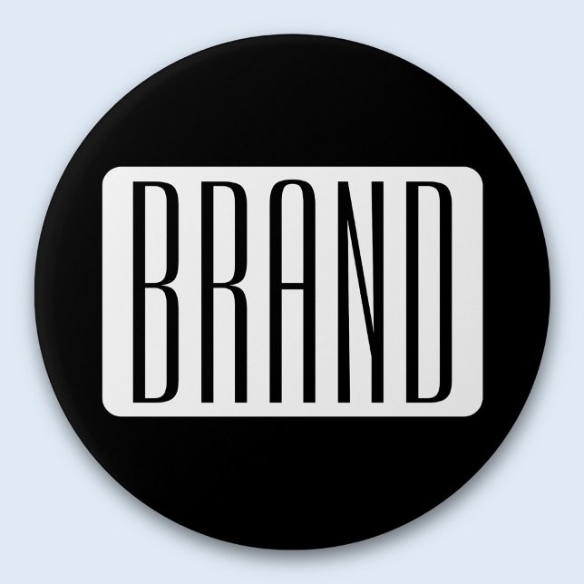Modern Name or Editable Brand Name for Business  Button (Creator Uploaded)