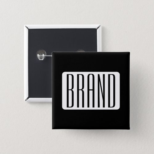 Modern Name or Editable Brand Name for Business  Button