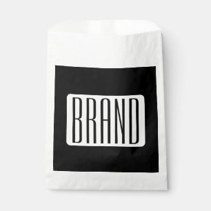 Modern Name or Editable Brand Name for Business Favor Bag