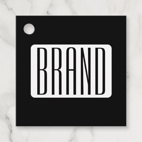 Modern Name or Editable Brand Name for Business  Favor Tags