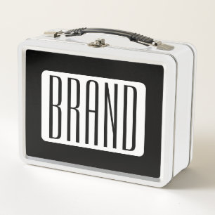 Modern Name or Editable Brand Name for Business Metal Lunch Box