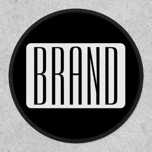 Modern Name or Editable Brand Name for Business  Patch