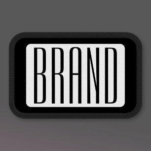 Modern Name or Editable Brand Name for Business  Patch