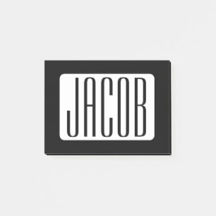Modern Name or Editable Brand Name for Business  Post-it Notes