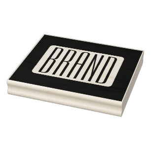 Modern Name or Editable Brand Name for Business Rubber Stamp