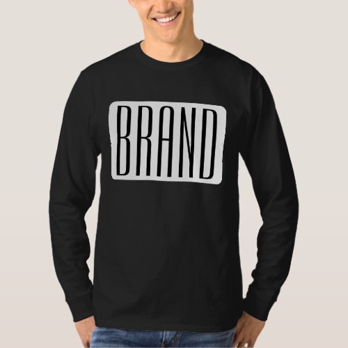 Modern Name or Editable Brand Name for Business  T_Shirt