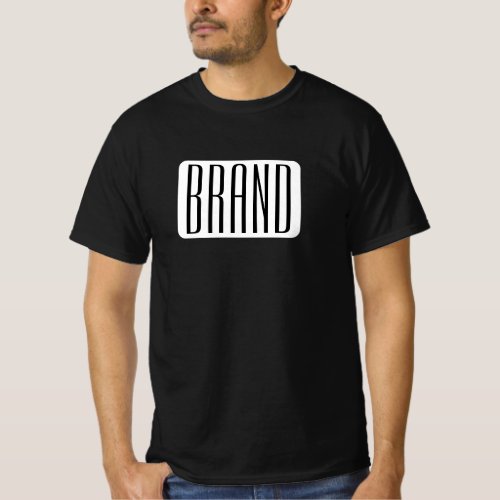 Modern Name or Editable Brand Name for Business  T_Shirt