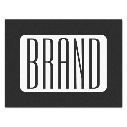 Modern Name or Editable Brand Name for Business  Tissue Paper