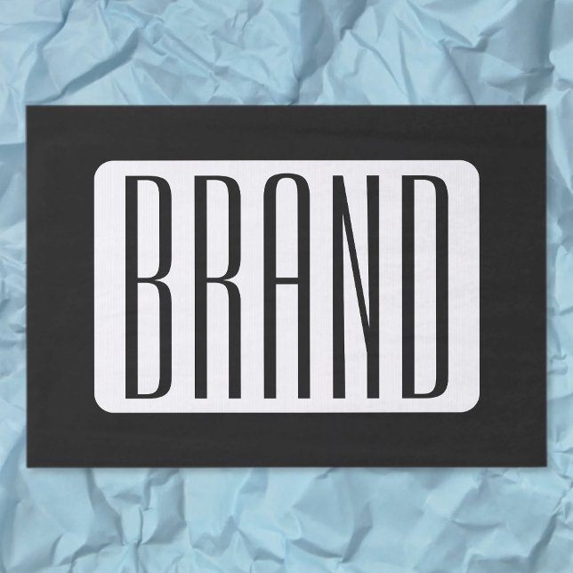 Modern Name or Editable Brand Name for Business  Tissue Paper (Creator Uploaded)