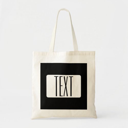 Modern Name or Editable Brand Name for Business  Tote Bag