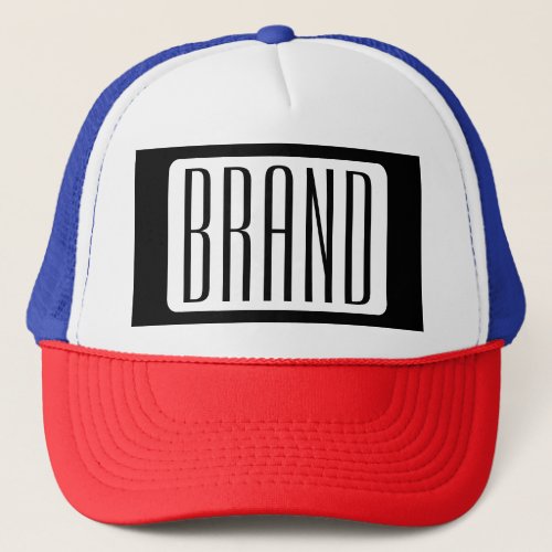 Modern Name or Editable Brand Name for Business  Trucker Hat