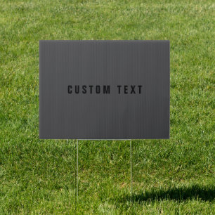 Modern Name or other Text Template Dark Grey Sign