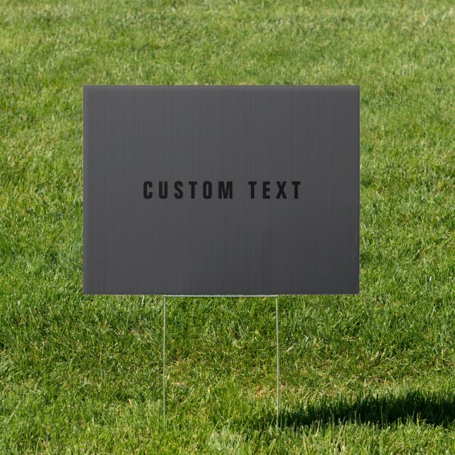 Modern Name or other Text Template | Dark Grey Sign (Insitu)