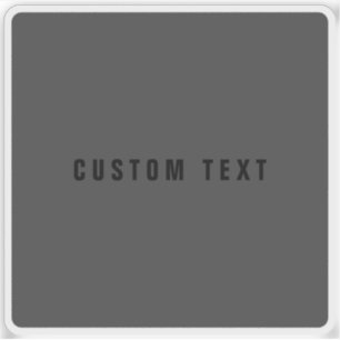 Modern Name or other Text Template Dark Grey Sticker