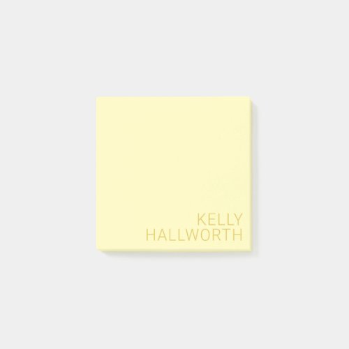 Modern Name or other text Yellow Post_it Notes