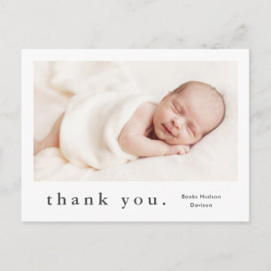 Modern Name Photo Baby Postcard