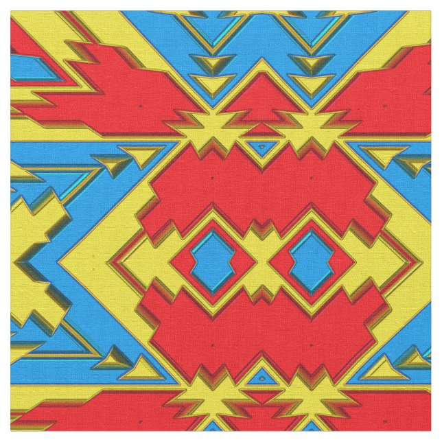 Modern Native American 12 Custom Fabric (Close Up)
