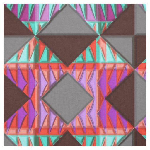 Modern Native American 17 Custom Fabric