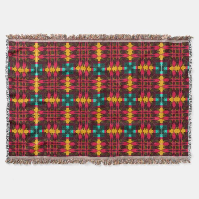 Modern Native American 20 Throw Blanket (Front)