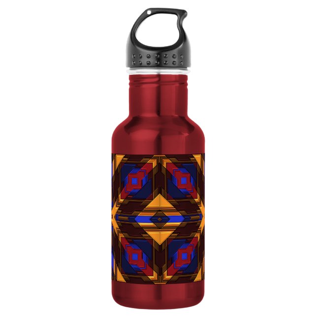 Modern Native American 24 Stainless Steel Water Bottle (Front)