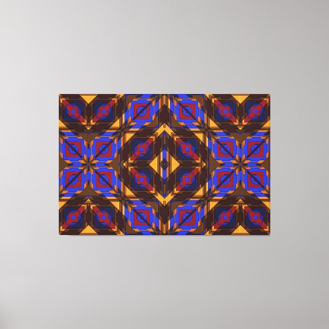 Modern Native American 24 Wrapped Canvas Print (Front)
