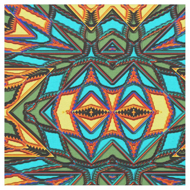Modern Native American 7 Custom Fabric (Close Up)