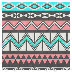 Modern Native American Tribal Aztec Pattern Fabric