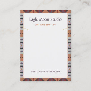 Modern Native Tribal Necklace Jewelry Display Card