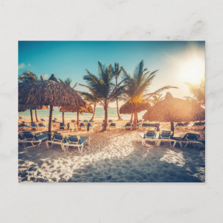 Modern Nature Beach Landscape Postcard