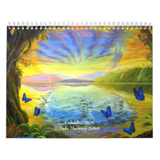 Modern Nature Landscape Floral 2021 Wall Calendar