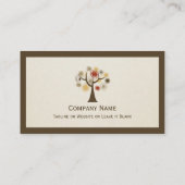 Modern Nature - Tree of Life Business Card (Back)