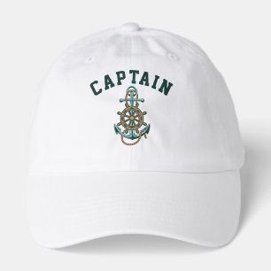 Modern Nautical Captain Boat Trip Custom Hat