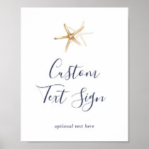 Modern Nautical Cards &amp; Gifts Custom Text Sign