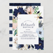 Modern Nautical | Floral Bridesmaids Brunch Invitation