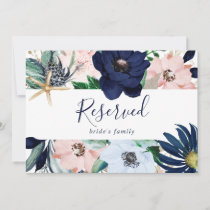 Modern Nautical | Floral Reserved Sign