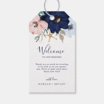Modern Nautical | Floral Wedding Welcome Gift Tags