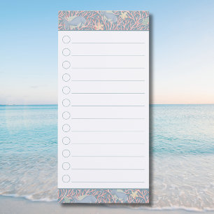 Modern Nautical Magnetic Checklist Notepad