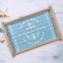 Modern Nautical Quote Custom Family Name Driftwood Serving Tray