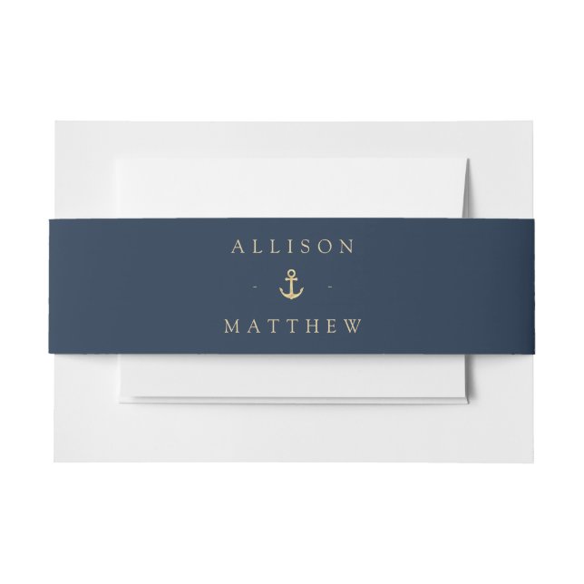 modern nautical sea belly band (Front Example)