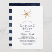 Modern Nautical | Starfish Engagement Party Invitation