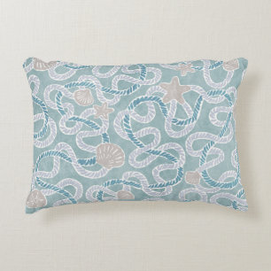 Modern Nautical Throw Pillow