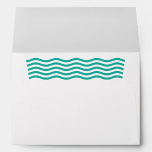 Modern Nautical Waves Self-Addressed Envelope