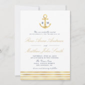 modern nautical wedding invitation (Front)