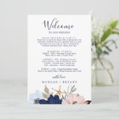 Modern Nautical Welcome Letter Itinerary & Map (Standing Front)