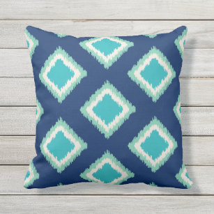 blue and teal pillows