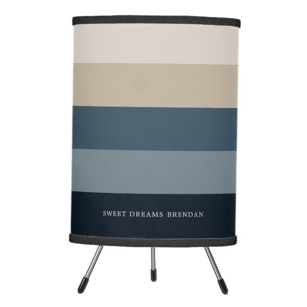 navy tripod lamp