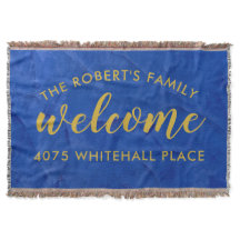 Modern Navy and Gold Personalized Name