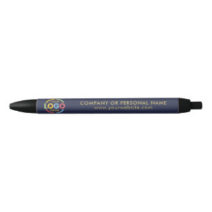 Modern Navy Blue Branding Corporate Business Logo Pen